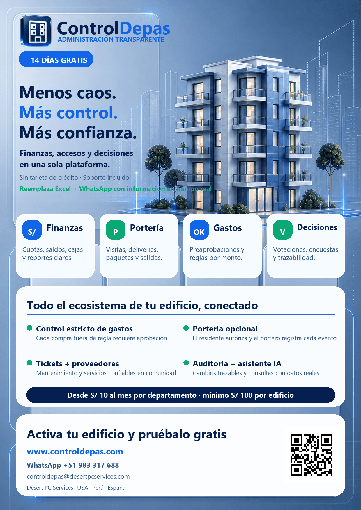 ¿Te gustaría proponer ControlDepas en tu edificio?